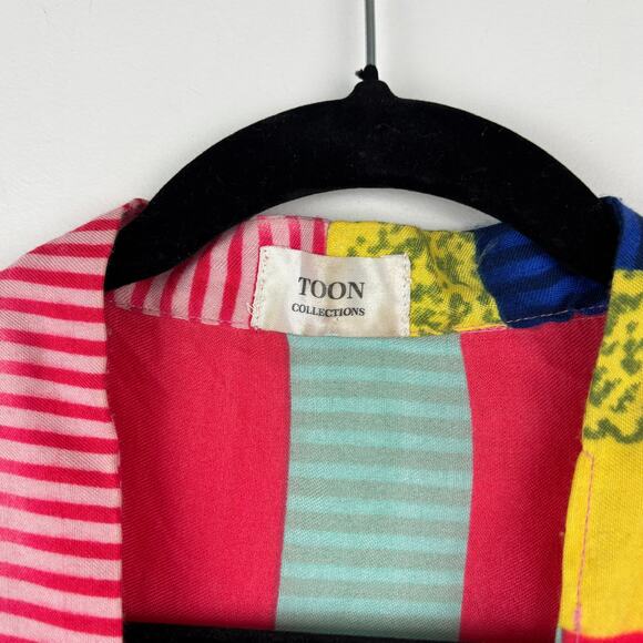 Toon Collections Bandana Wrap Top Asymmetrical Artwear Boho S/M - Picture 5 of 5